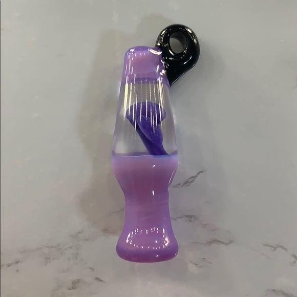 Hand Blown Glass Lava Lamp Pendant - Picture 2 of 2